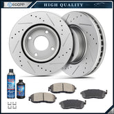 Front Ceramic Brake Pads And Rotors For 09-14 Nissan Cube 07-12 Nissan Versa 6B93BC-57