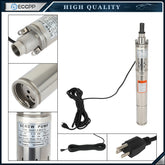 1HP 1" Deep Well Screw Pump Stainless Steel Water Pump 220V 147Psi 6B93BC-57