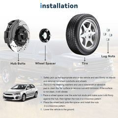 2 Pcs 1" 4x114.3 to 4x108 Wheel Adapters For Hyundai Elantra Honda Accord 4 Lug