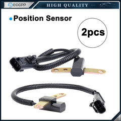 ECCPP 2PCS Crank Crankshaft Position Sensor 1997-2006 For Dodge Jeep 2.5L L4 ECCPP