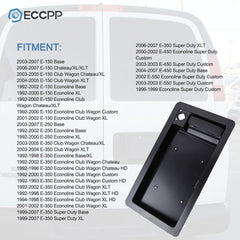 Rear Cargo Exterior Door Handle & License Plate Bracket for Ford Van Outside 6B93BC-57