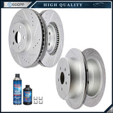 Fits Toyota Scion Tc Pontiac Vibe Front+Rear Drilled & Slotted Brake Rotors 6B93BC-57
