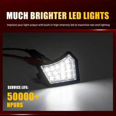 White LED Side View Under Mirror Puddle Light for Jaguar XF 2009-21/XK 2006-14 A 6B93BC-57