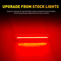 2x Red Lens LED Rear Bumper Side Marker Lights Lamps For 2005-2009 Ford Mustang 6B93BC-57