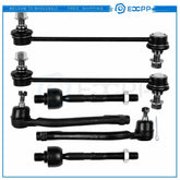 2007 08-2010 Fits Hyundai Elantra 6Pcs Front Inner Outer Tie Rods Sway Bar Links 6B93BC-57