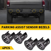 4pcs Parking Assist Sensor Bezels Fit For Ram Dodge 1500 14-18 Outer Front/Rear 6B93BC-57