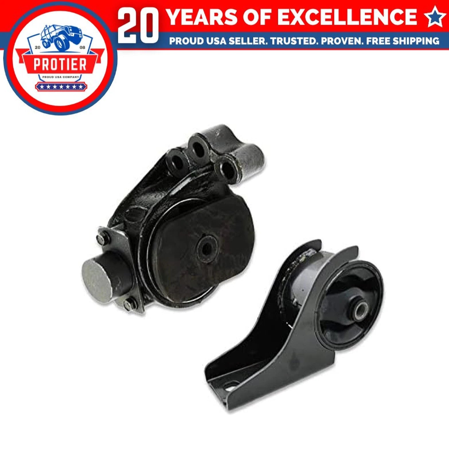 Fits 2002-2005 Kia Sedona 3.5L Front & Front Right Motor Mount Set 2pcs : A6775 6B93BC-57