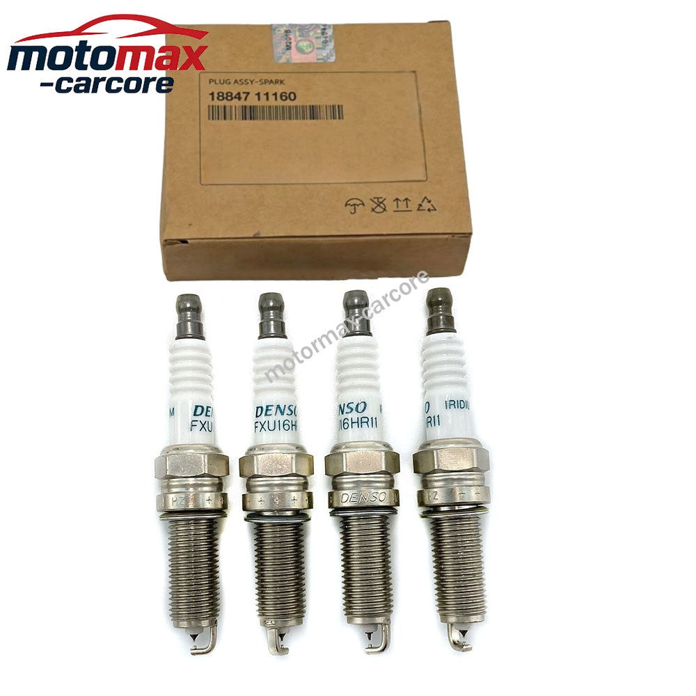 4PCS SPARK PLUG for HYUNDAI KIA Sonata Tucson Optima Sorento 2.4L 1884711160 6B93BC-57