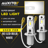 2X AUXITO H3 Fog Light Bulbs 6500K Xenon White LED Conversion kit 100W GF EOA AUXITO
