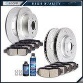Ceramic Brake Pads And Rotors Front Rear Kit For Nissan Altima 2007-2013 Drilled 6B93BC-57