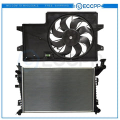 Electric Radiator Cooling Fan Kit For 2008 2009 2010 2011 Ford Focus 6B93BC-57