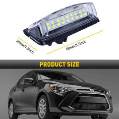 2X LED License Plate Light Rear Tag Lamps 6000K For 2007-2012 Toyota Yaris Sedan 6B93BC-57