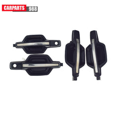 Front Rear Outside Door Handle Black & Chrome for 2001-2006 Mitsubishi Montero 6B93BC-57