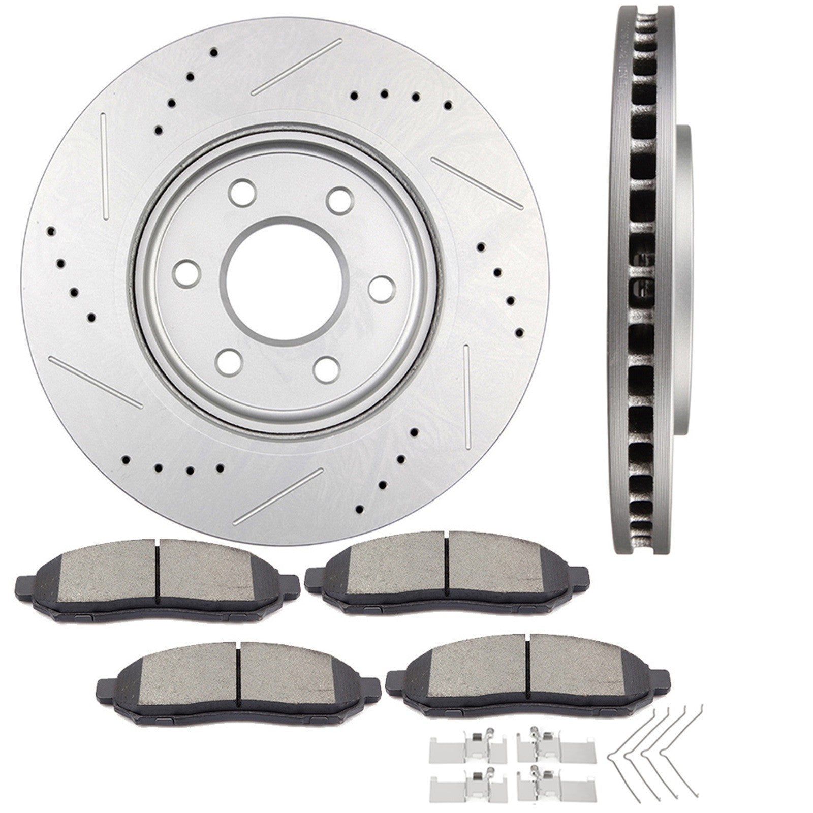 Front Disc Rotors Brake Pads for 05-12 Nissan Frontier Pathfinder Xterra Equator 6B93BC-57