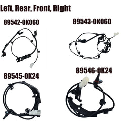 4pcs Front Rear Left RH ABS Speed Sensor For 2015+ Toyota Hilux Viii Pickup 2.7L 6B93BC-57