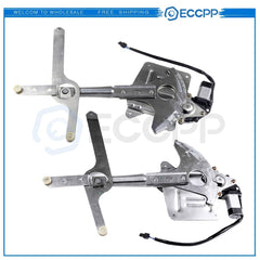 For 1998-2000 GMC Envoy Front Left Right Power Window Regulator With Motor