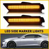 Front Amber LED Side Lights Marker Fender Lamps For Chevrolet 2010-2015 Camaro 6B93BC-57