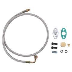 Turbo Oil Return + T3/T4/T04E Feed Line Complete Kit For Honda T3/T4 6B93BC-57