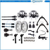 Front Suspension Wheel Hub Bearing with Brake Rotor Pad For 00-06 Suburban 1500 KOEEP