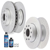 Front Rear Discs Brake Rotors For Volkswagen 2005-2010 Jetta 2007-2009 Rabbit