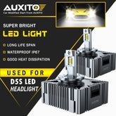 D5S LED Headlight Bulbs High/Low For GMC Sierra 1500 2500HD 3500HD 2016-2018 EOA 6B93BC-57