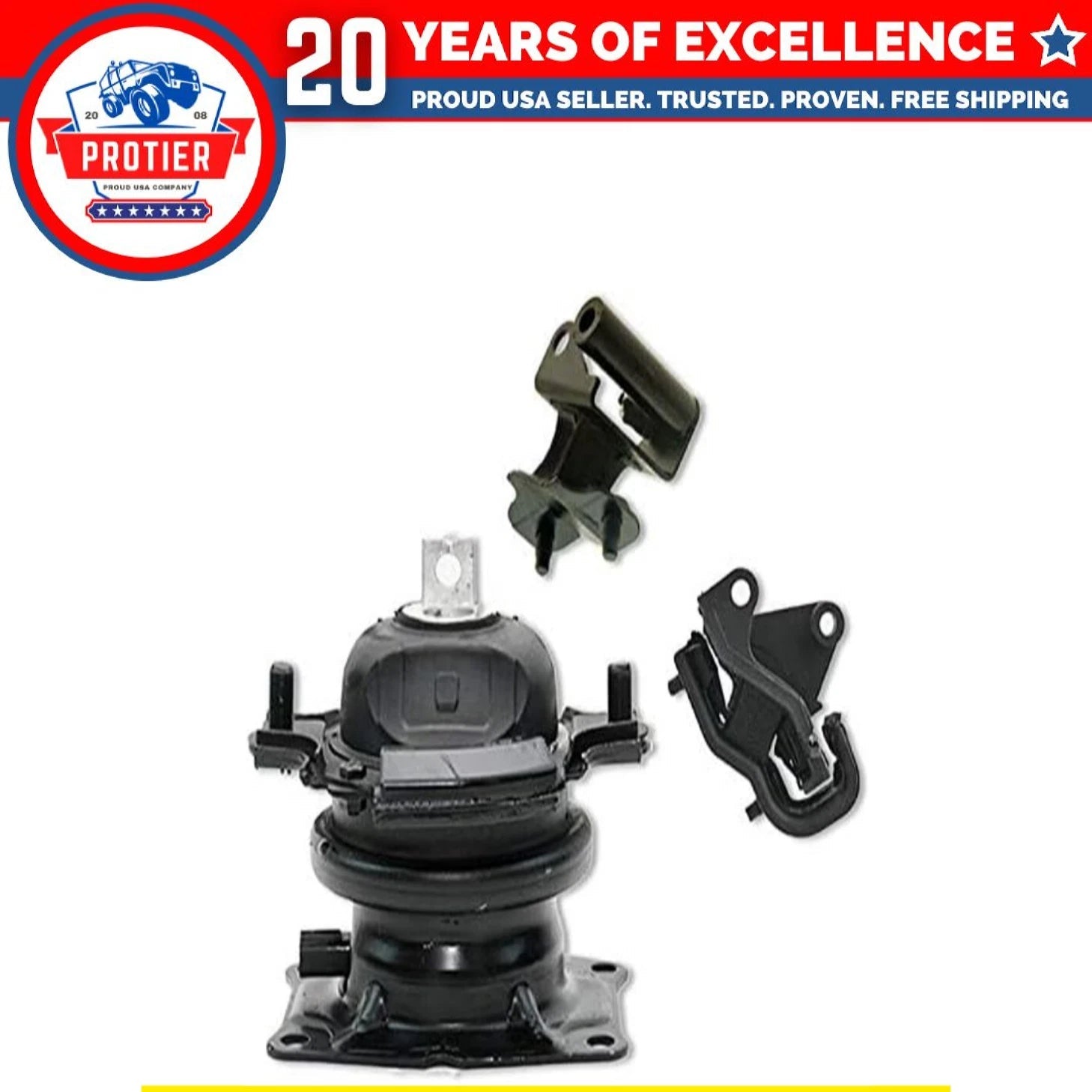 Fits 2007 Honda Odyssey 3.5L i-VTEC AUTO Front Motor & Trans Mount 3pcs : 6B93BC-57