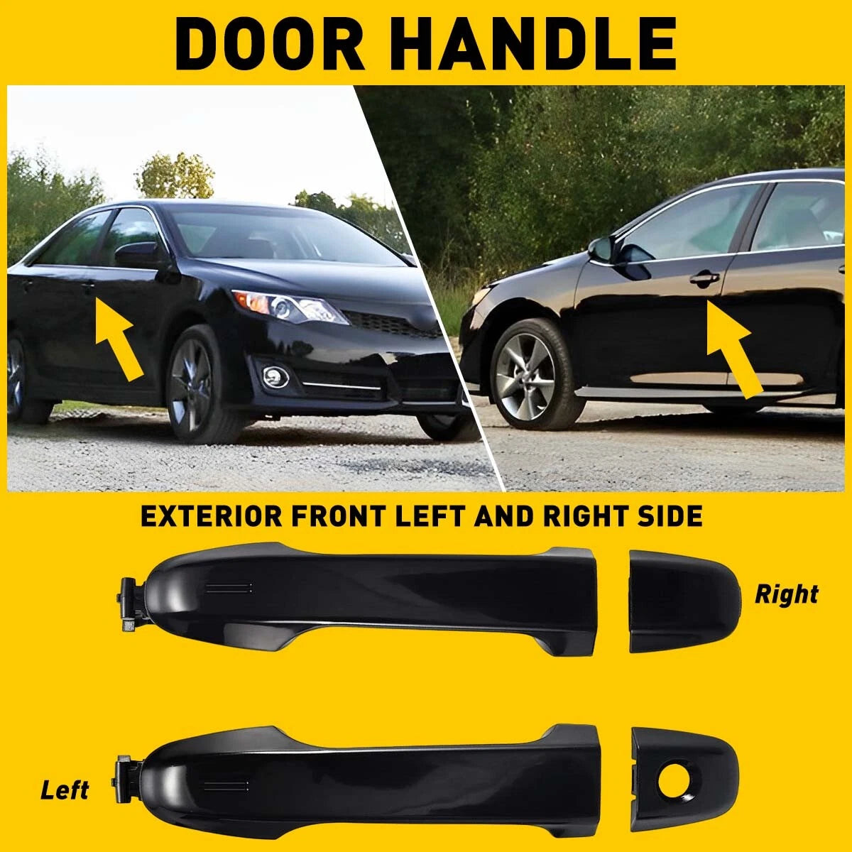 Fits 2012-2017 Toyota Camry Front Outside Outer Car Door Handle Front Left Right 6B93BC-57