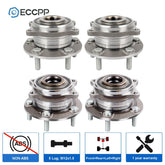 4 Front & Rear Wheel Hub Bearings Assembly For Hyundai Santa Fe Kia Sorento AWD 6B93BC-57