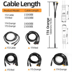 Electric Bike 1T2/1T4/1T5 Julet E-bike Waterproof Cable Controller Light Cable 6B93BC-57