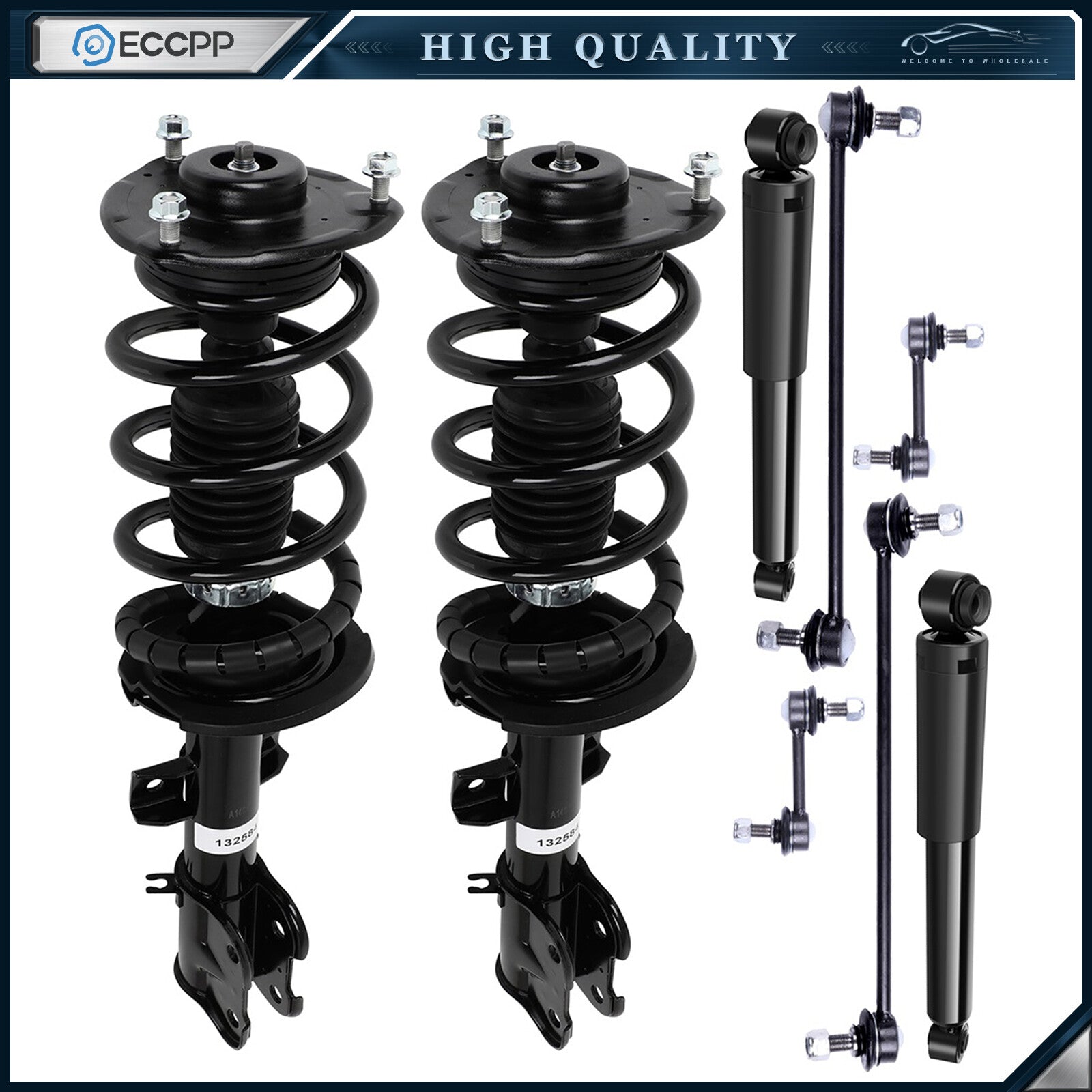 Front Struts Rear Shock Absorbers Sway Bars Kit For 2011 2012 2013 Kia Sorento KOEEP