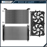 Radiator Condenser Cooling Fan Kit For 2011 Chevrolet Silverado 1500 6B93BC-57