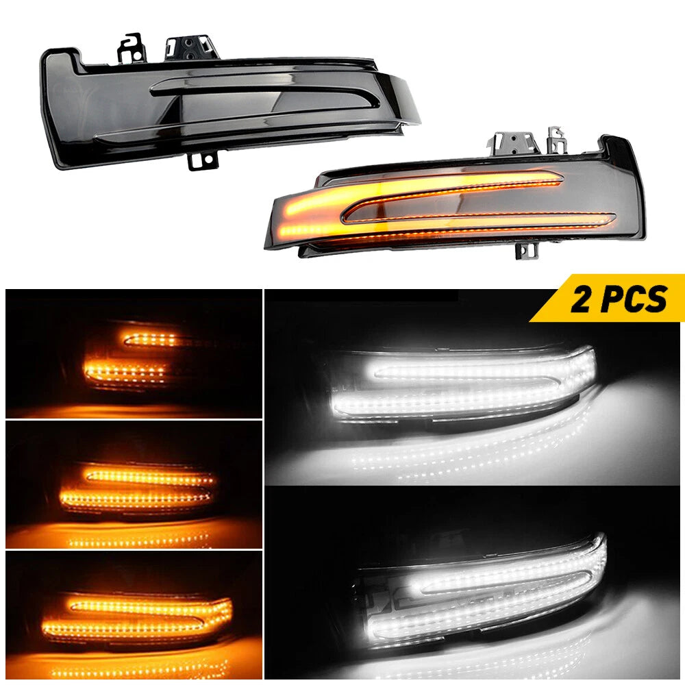 Switchback Side Mirror Light w/Sequential Turn Signal For Benz W204 W212 W221 EA 6B93BC-57