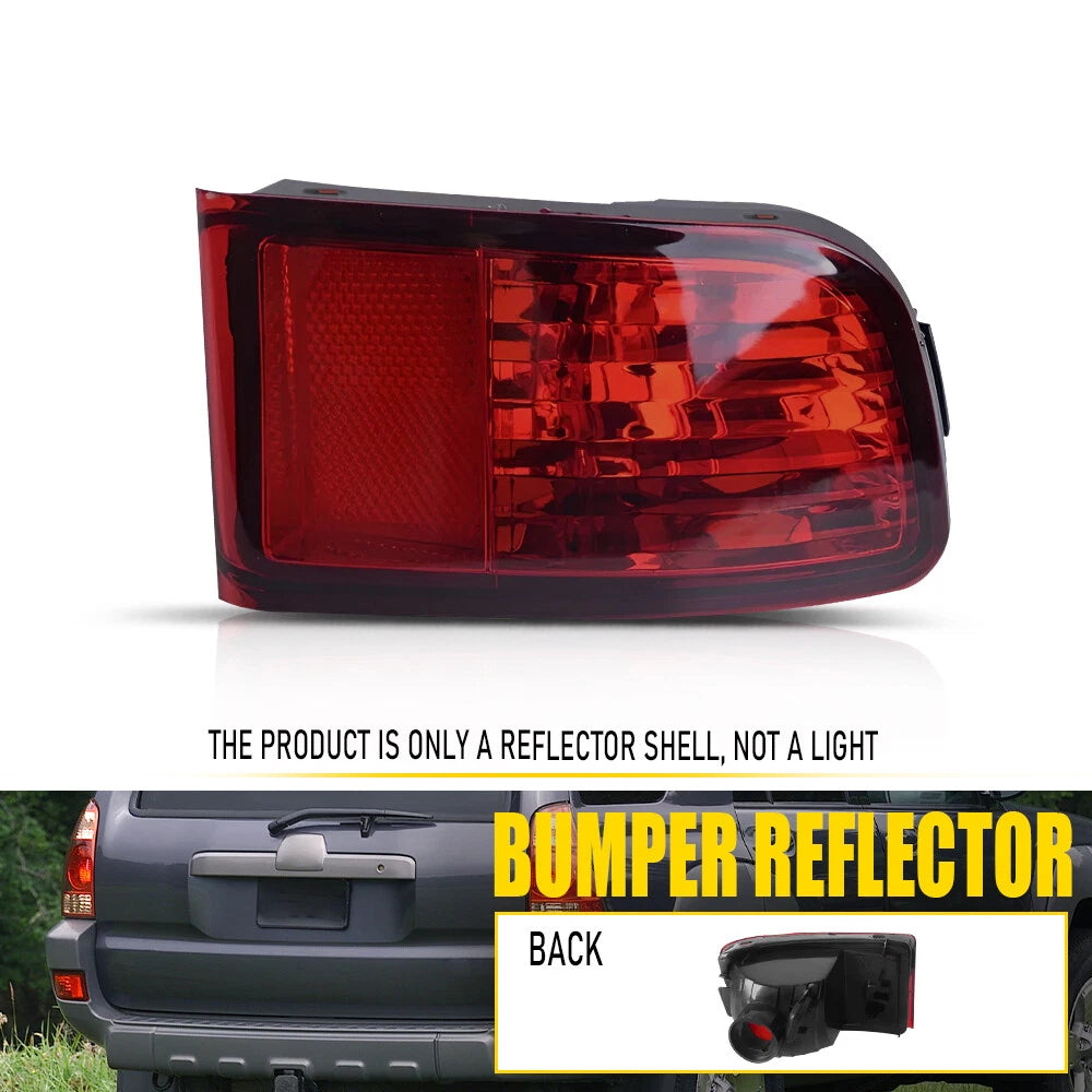 Red Rear Bumper Reflector Light Left Driver For Toyota 4Runner 2003 04 2005 LH A 6B93BC-57