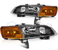 Headlights Assembly For Honda Accord 1994-1997 Amber Headlamp Front Left + Right 6B93BC-57