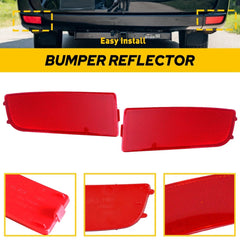 Rear Bumper Reflector Set For 2010-2018 Mercedes Sprinter Benz 2500 3500 3500XD 6B93BC-57