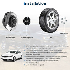 2P 1.5" 5x4.75 5x120 Hub Centric Wheel Spacers For 2014-2019 Chevy Camaro Impala 6B93BC-57