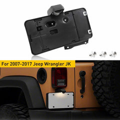 Rear License Plate Holder w/ Light Tag Bracket Fits Jeep Wrangler JK JKU 2007-17 6B93BC-57