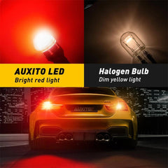 AUXITO 7443 Red LED Brake Tail Parking Stop Light Bulbs Super Bright 7440 7444 A AUXITO