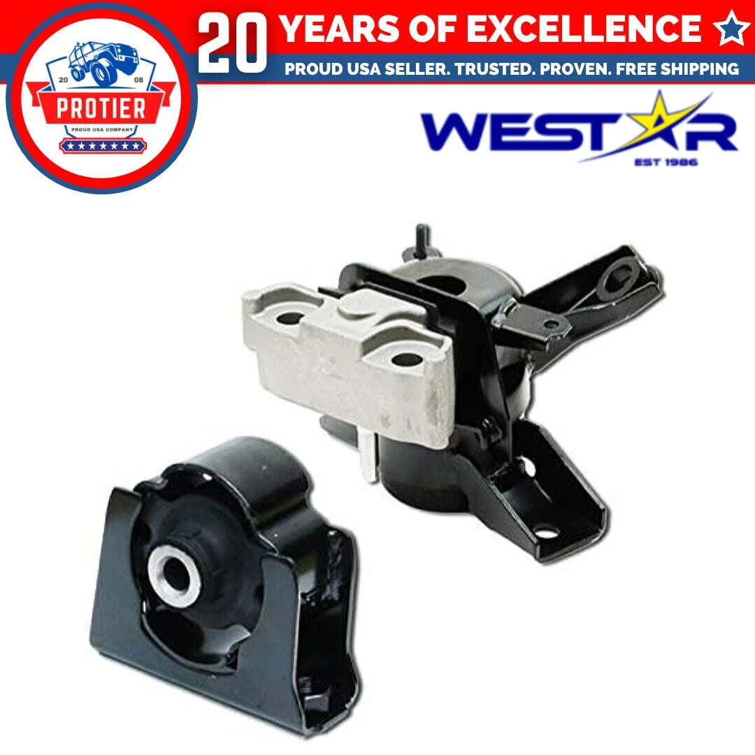 Fits 2006-2008 Toyota RAV4 2.4L Front & Front Right Motor Mount Set 2PCS : 6B93BC-57
