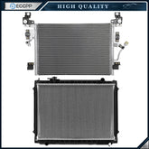 Aluminum Radiator & AC Condenser Cooling Kit For 1995 1996-2004 Toyota Tacoma 6B93BC-57