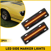 For Chevy Camaro LED Side Marker Light Assembly 1982-1992 Pair LH and RH Side US 6B93BC-57