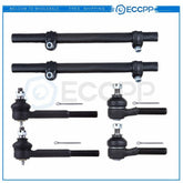 Front Inner Outer Tie Rods Adjusting Sleeves Kit For 1995-2002 Lincoln Town Car 6B93BC-57