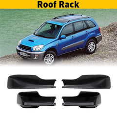 2001-2005 for Toyota RAV4 5-Door Top Black Roof Rack End Cover Shell Replace 4pc 6B93BC-57