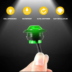 Green 3/4" Bullet Round Side Marker LED Clearance Lights For Trailer Truck 20X 6B93BC-57