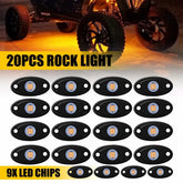 20X Amber LED Rock Light Offroad Underglow Neon Lights ATV UTV SUV Car Truck EOA 6B93BC-57