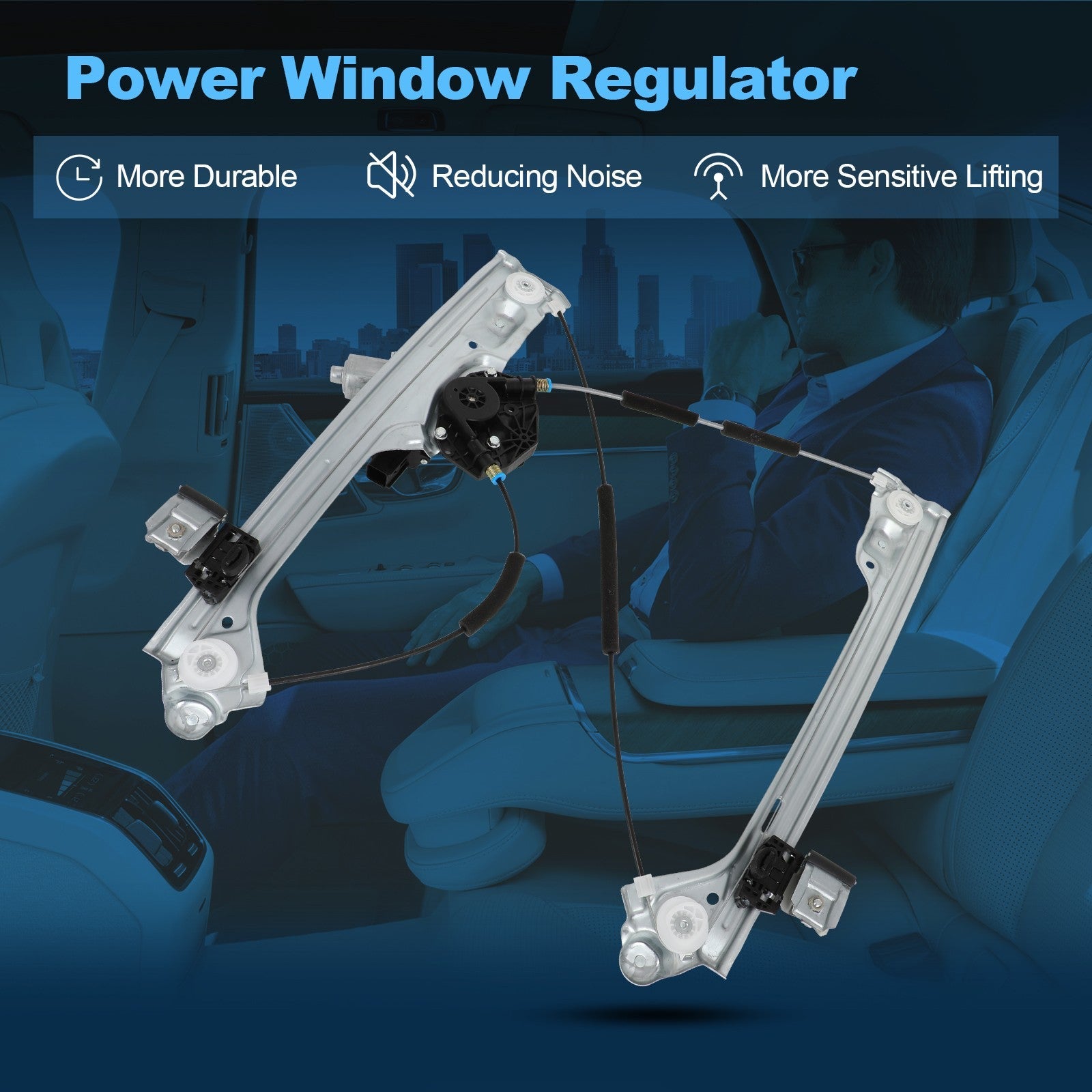 For CHEVROLET SUBURBAN 2015-2020 Front Driver Left Window Regulator w/ Motor 6B93BC-57