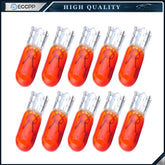 10X Yellow/Orange T5 Dashboard Halogen Mini-Wedge Bulb Light 37 73 74 For Ford 6B93BC-57