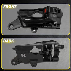 Interior Door Handle For 2008-2010 Hyundai Sonata Front Left & Right Gloss Black 6B93BC-57