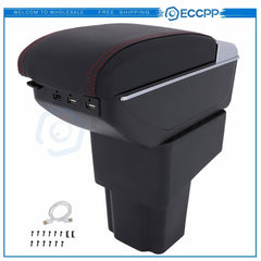 For Nissan Juke 10-15 Black Center Console Container Armrest Storage Box 6B93BC-57