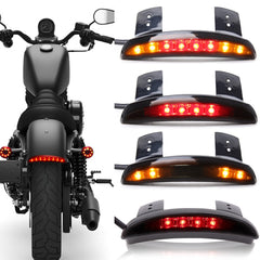 LED Turn Signal Brake Tail Lights For Harley Davidson Softail Slim FLS 2012-2018